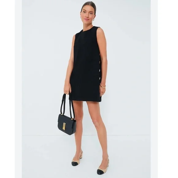 Tuckernuck Hyacinth House Black Twill Button Bitsy Dress size S - Picture 12 of 12